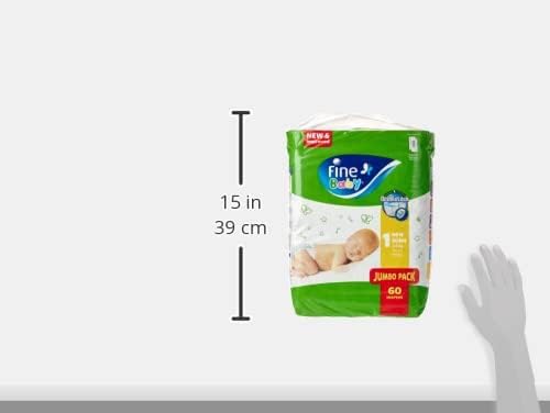 Fine Baby Diapers, Size 1, Newborn, 2-3 kg, 60 Diaper