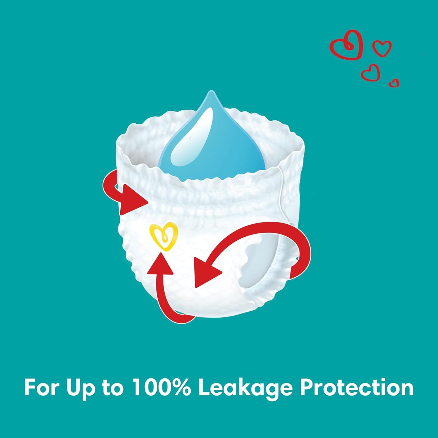 Pampers Baby Dry Pants Diapers with Aloe Vera Lotion, 360 Fit & up to 100% Leakproof, Size 7 (17+kg) 52 pcs