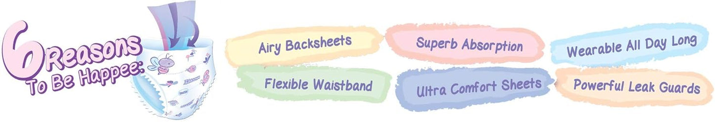 Whoopee Happee Pants Size XXL (over 14kg) 38 Diapers