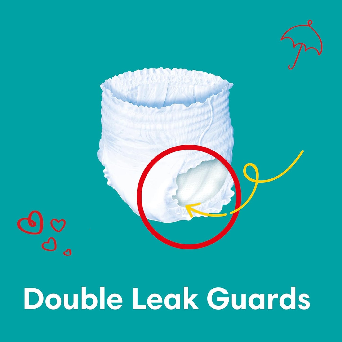 Pampers Baby Dry Pants Diapers with Aloe Vera Lotion, 360 Fit & up to 100% Leakproof, Size 7 (17+kg) 52 pcs
