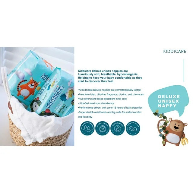 Kiddicare Diapers - Walker Nappies - Size 5 - 13-18kg - Pack of 30
