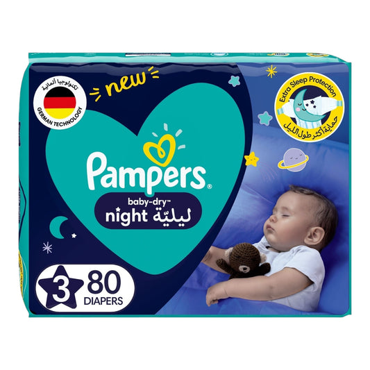 Pampers Baby-Dry Night Diapers Size 3 (7-11 kg) 80pcs