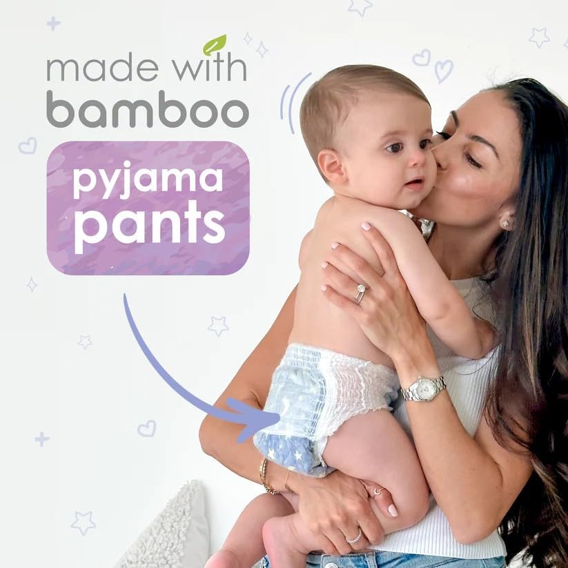 Pure Born Size 4 Natural bio-based baby Night training pyjama Pants (9 to 15 kg) 22 pcs