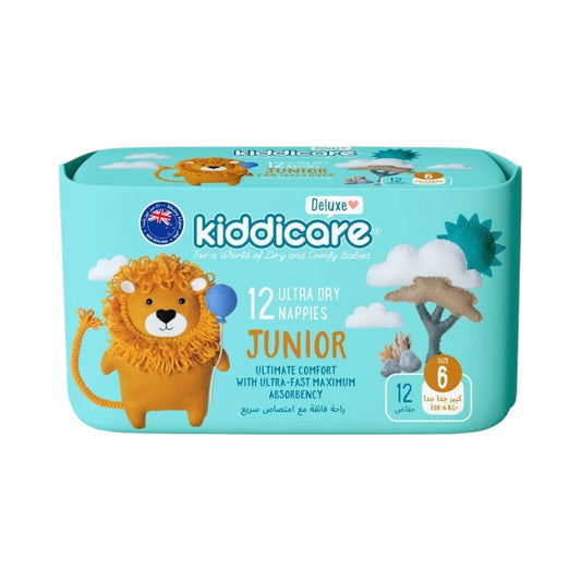 Kiddicare Diapers - Junior Nappies - Size 6 - 16+kg - Pack of 12