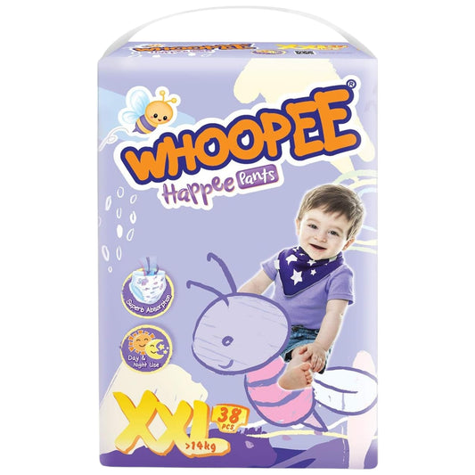 Whoopee Happee Pants Size XXL (over 14kg) 38 Diapers