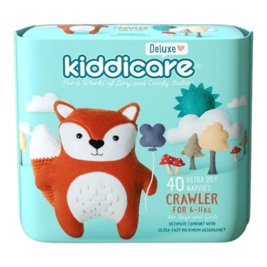 Kiddicare Diapers - Crawler Nappies - Size 3 - 6-11kg - Pack of 40