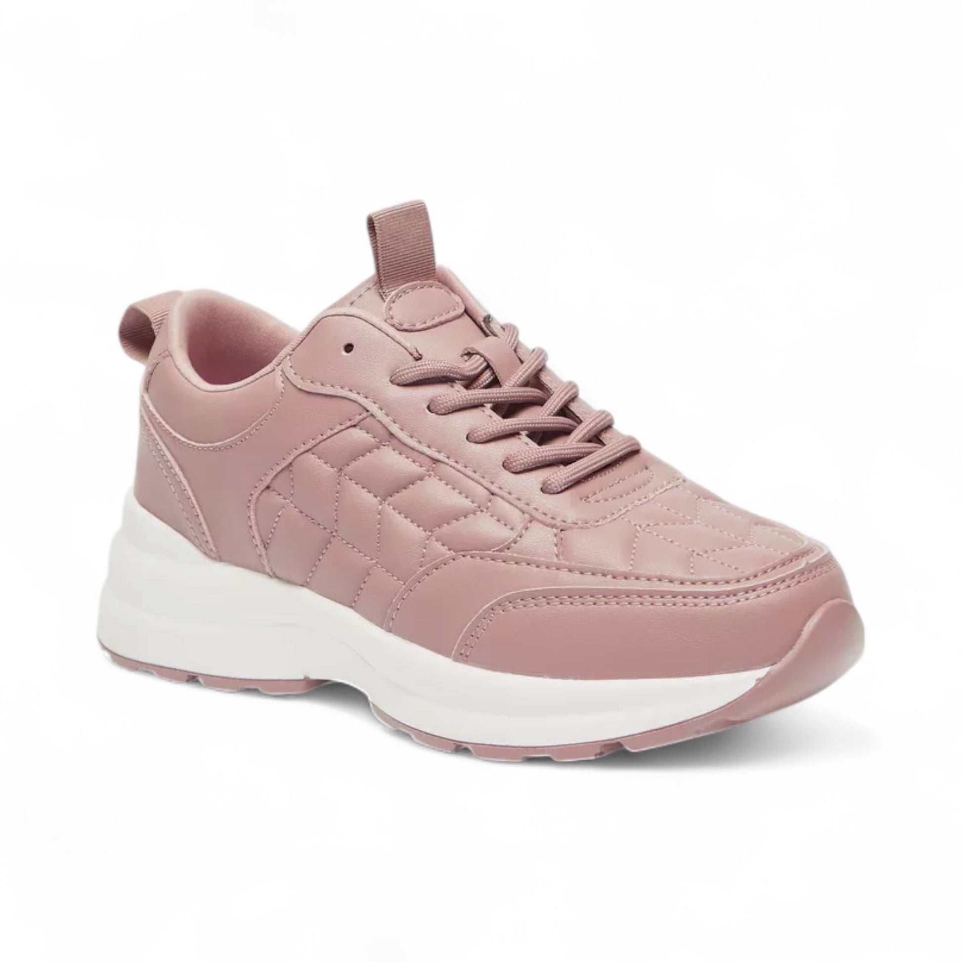 Flora Bella Rapa Quilted Running Shoes with Lace-Up Closure and