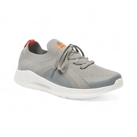 OAKLAN Textured Slip-On Walking Shoes with Lace Detail